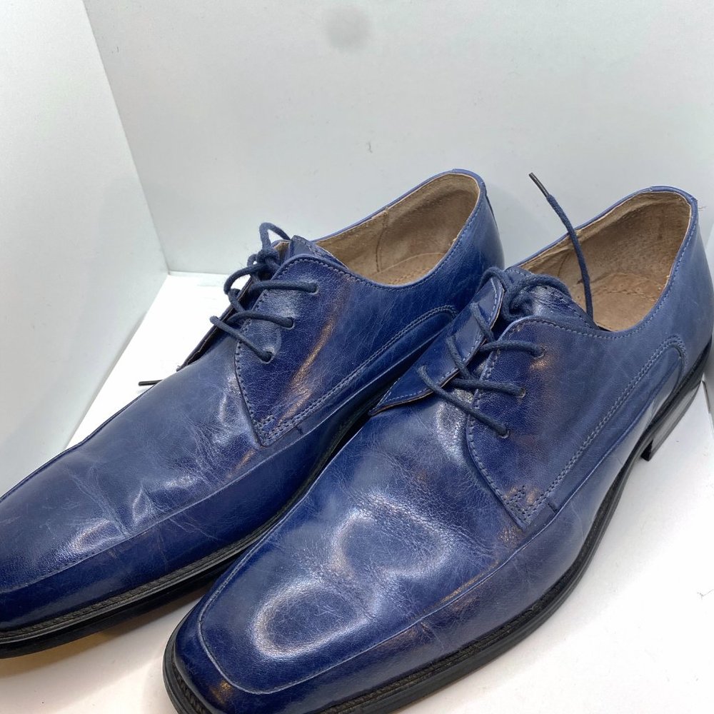 Fratelli Select Men's Ocean Blue Leather Oxford shoe, Size 8 1/2 - Picture 2 of 6